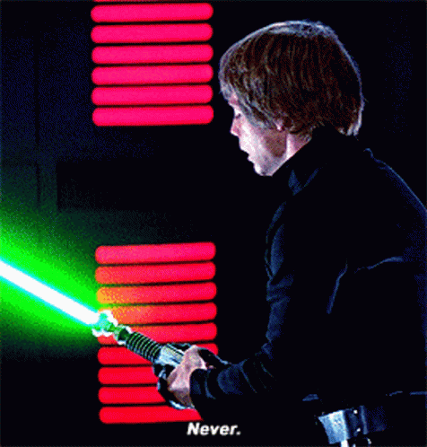 Star Wars Luke Skywalker GIF. This 476 x 498 animated GIF is part of our luke skywalking on these haters collection. Related themes include never, no, star…