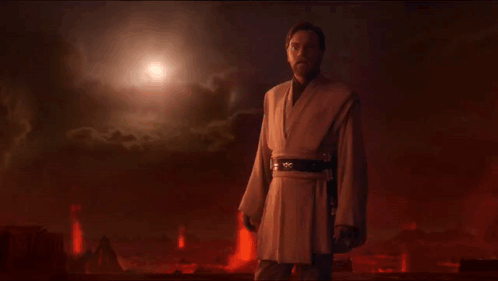 Star Wars Obi Wan GIF. This 498 x 281 animated GIF is part of our only a sith deals in absolutes collection. Related themes include anakin, fight, star…