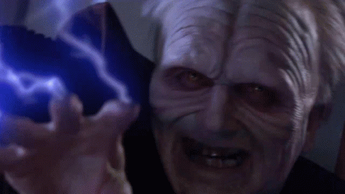 Star Wars Palpatine GIF. This 498 x 280 animated GIF is part of our palpatine unlimited power collection. Related themes include blood, explosion…