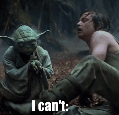Star Wars The Empire Strikes Back It'S Too Big That'S What She Said Luke Skywalker GIF. This 498 x 483 animated GIF is part of our luke skywalking on these…