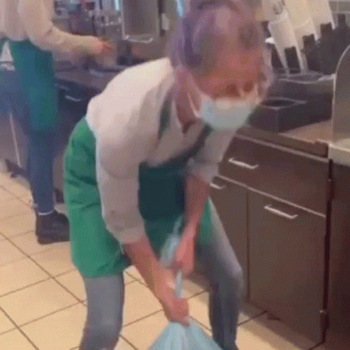 Starbucks Barista GIF. This 498 x 498 animated GIF is part of our taking out the trash collection. Related themes include work. Created by gifmyers. View…