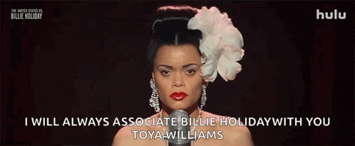 Stare Billie Holiday GIF