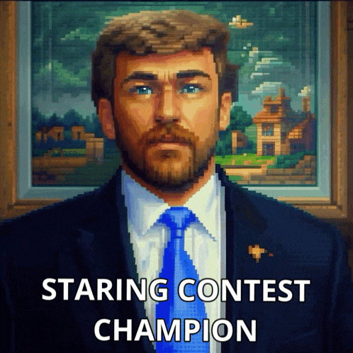 Stare Staring Contest GIF