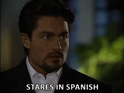 Stares In Spanish Enojado GIF