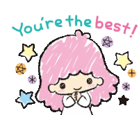 Stars Girl Sticker