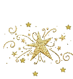 Stars Gold Sticker