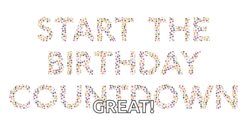 Start The Birthday Countdown Happy Birthday GIF