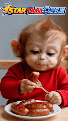 Startamilchat Sanjay Chat GIF. This 281 x 498 animated GIF is part of our eating collection. Related themes include eat, monkey. Created by sanjay_star…