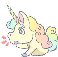 Startled Unicorn Raises Hoof To Mouth Sticker