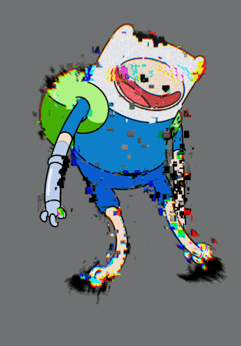 Static Madness Finn GIF