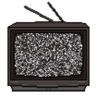 Static Tv No Background Sticker