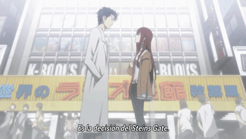Steins Gate Okabe Rintaro GIF. This 498 x 281 animated GIF is part of our makise kurisu collection. Created by BressMeow. View the original animation, share…