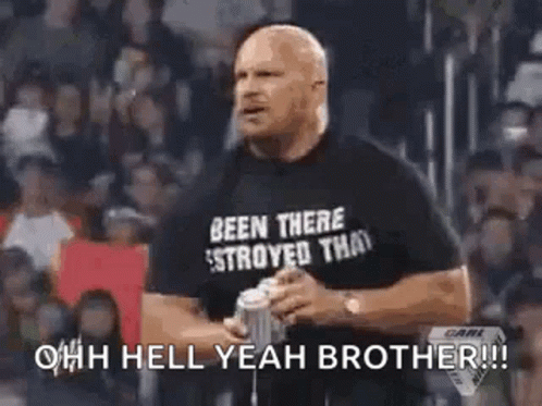 Steve Austin GIF. This 498 x 373 animated GIF is part of our stone cold hell yeah collection. Related themes include beer, wwe. Created by JacobMathe. View…