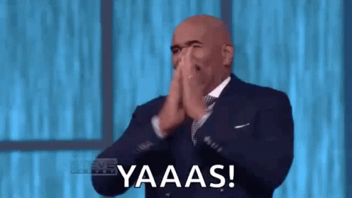 Steve Harvey Happy GIF