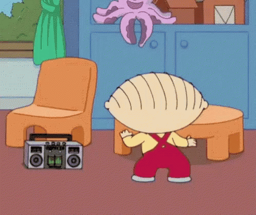 Stewie Dancing GIF. This 498 x 418 animated GIF is part of our stewie hi collection. Related themes include dancing. View the original animation, share it…