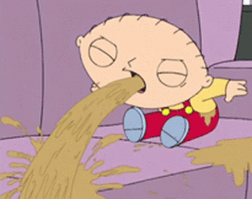 Stewie Sick GIF. This 498 x 393 animated GIF is part of our family guy vomit collection. Related themes include sick. Created by stevenfisher. View the…