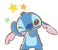 Stitch Embarrassed Sticker