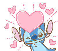 Stitch Love Sticker