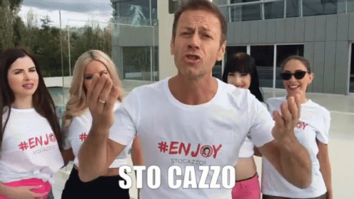 Sto Cazzo Enjoy GIF. This 498 x 280 animated GIF is part of our rocco siffredi collection. Related themes include enjoy. View the original animation, share…
