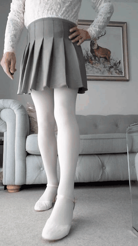 Stockings White Upskirt GIF. This 281 x 498 animated GIF is part of our strumpfhose ausziehen collection. Created by mandy384. View the original animation…