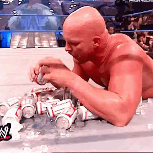Stone Cold Steve Austin Beer GIF. This 498 x 498 animated GIF is part of our stone cold steve austin beer collection. Related themes include beer, drunk…