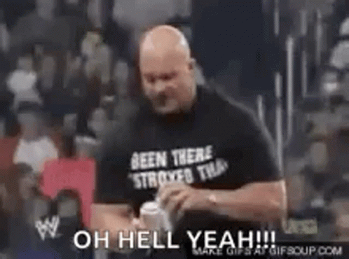 Stone Cold Steve Austin GIF. This 498 x 370 animated GIF is part of our stone cold hell yeah collection. Created by JosephPurvis. View the original…