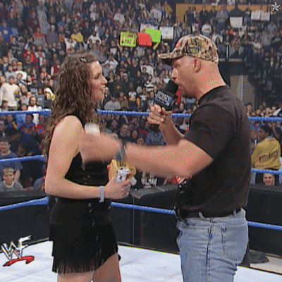 Stone Cold Steve Austin Stephanie Mcmahon GIF. This 400 x 400 animated GIF is part of our stone cold steve austin beer collection. Related themes include…