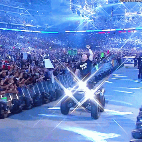 Stone Cold Steve Austin Wrestle Mania GIF. This 498 x 498 animated GIF is part of our stone cold hell yeah collection. Related themes include wwe. Created…