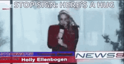 Stop Sign Hurricane Party GIF