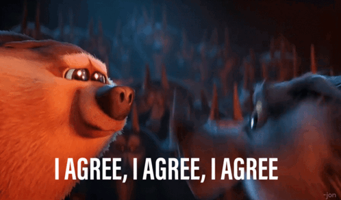 Storks-cute Wolves I Agree I Agree I Agree I Agree Storks Wolves GIF
