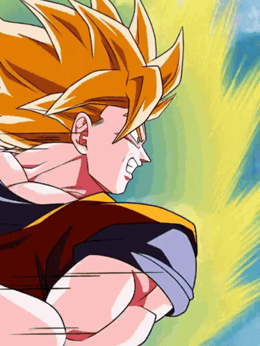 Str Super Saiyan Goku Super Saiyan Gohan Youth Warriors Entrusted With Earths Fate GIF. This 374 x 498 animated GIF is part of our goku instant transmission…