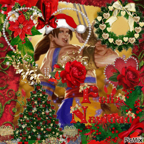 Streetfighter Vega GIF. This 498 x 498 animated GIF is part of our imagenes de navidad collection. Related themes include christmas, feliz navidad, glitter…