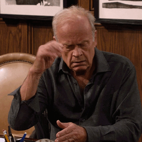 Stressed Out Dr Frasier Crane GIF