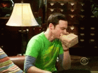 Stressed Sheldon GIF. This 200 x 150 animated GIF is part of our breathing in bag collection. Related themes include stressed. View the original animation…