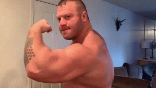 Strong Man Muscle Bear GIF