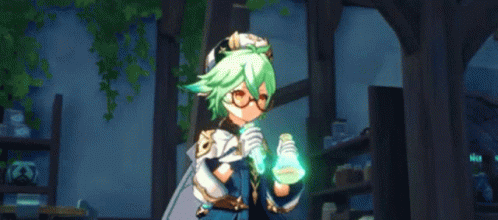 Sucrose Genshin GIF. This 498 x 220 animated GIF is part of our project x love potion disaster collection. Related themes include explosion. Created by…