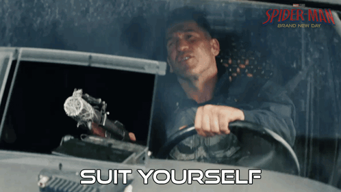 Suit Yourself Frank Castle GIF