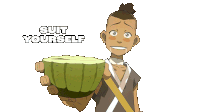 Suit Yourself Sokka Sticker