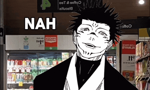 Sukuna Nuh Uh GIF