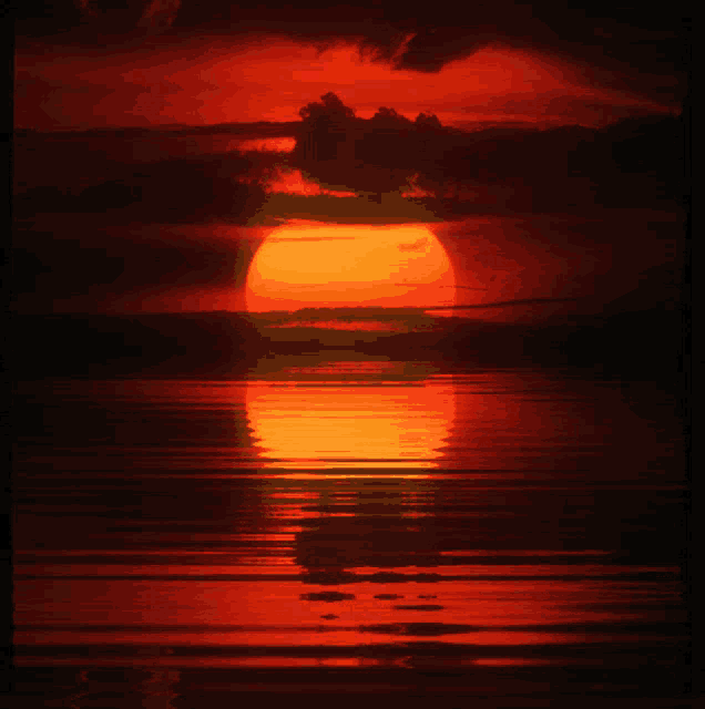 Sunset Ocean GIF