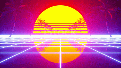 Sunset Retro Retro GIF