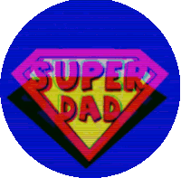 Super Dad Fathers Day Sticker