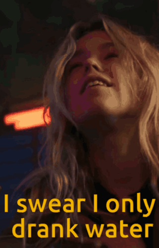 Supergirl I Swear I Only Drank Water GIF