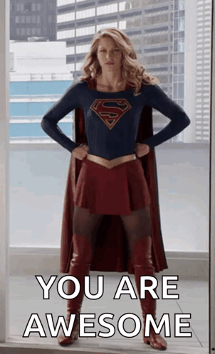 Supergirl Pose GIF