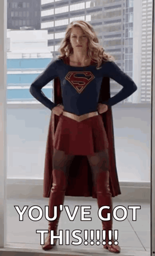 Supergirl Pose GIF