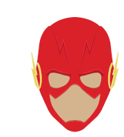 Superhero Flash Sticker