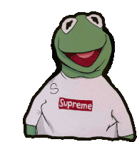 Supreme Kermit Sticker