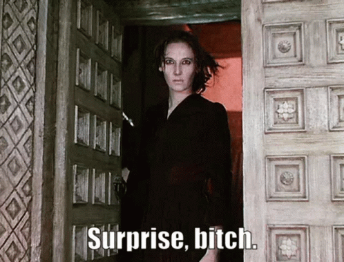 Surprise Bitch Black Narcissus GIF. This 498 x 379 animated GIF is part of our surprise bitch collection. Created by romanimp. View the original animation…