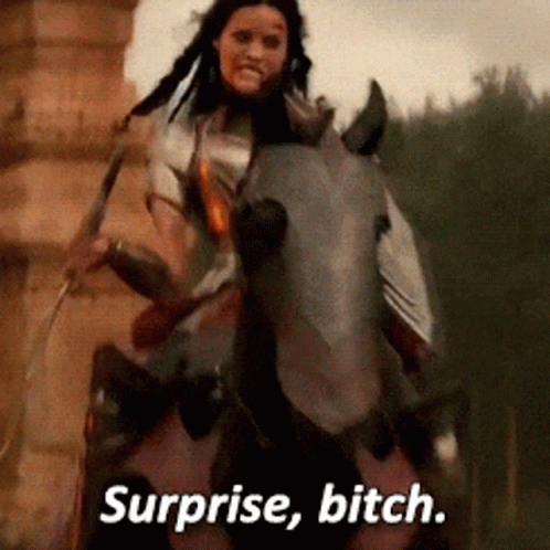 Surprise Lady Sif GIF. This 498 x 498 animated GIF is part of our surprise bitch collection. Related themes include surprise. Created by Confetti. View the…