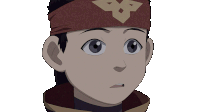 Suspicious Look Aang Sticker